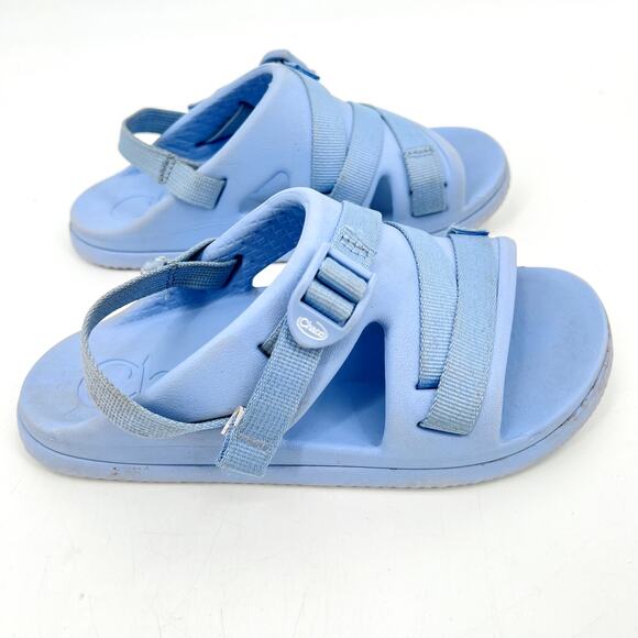 Chaco Chillos Sports Sandals Light Blue Big Kids Size 4 - Picture 4 of 7